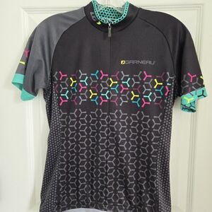 Garneau Women's Black and Gray Cycling Jersey